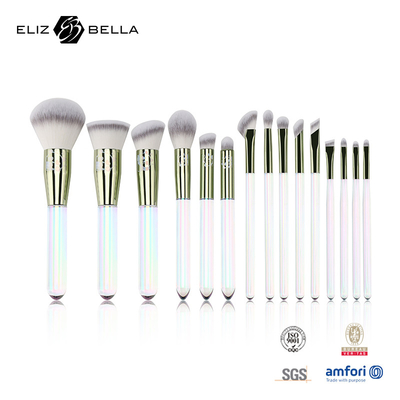 12pcs escovas de manuseio de plástico transparente escovas cosméticas personalizadas com design a laser