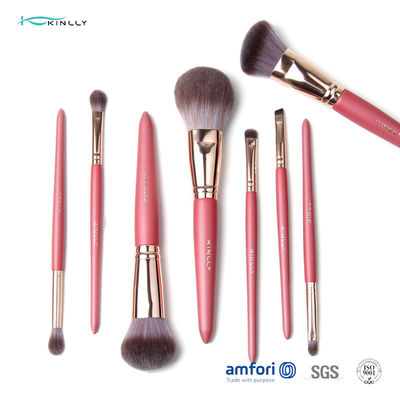 8pcs virola de alumínio Rose Gold Makeup Brush Set
