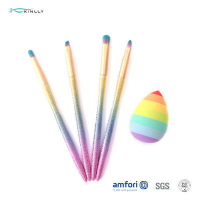 Escovas plásticas coloridas da composição 8pcs do OEM para a sombra para os olhos