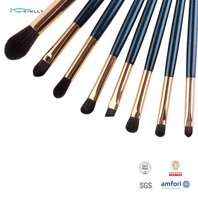 O grupo de escova sintético da composição do ODM do OEM que inclui o lápis de olho da sombra para os olhos do bordo cora