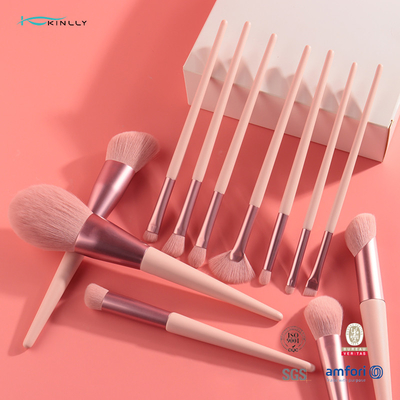 A mistura cosmética cor-de-rosa da sombra do grupo de escova da composição 12Pcs cora