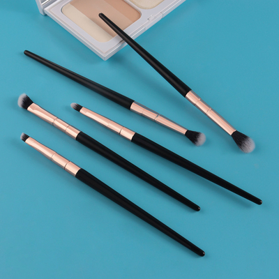 Sobrancelha do lápis de olho punho plástico do cabelo sintético do grupo de escova da composição de 5 partes