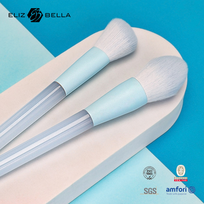 Manutenção de plástico LOGO personalizado aceito escovas de maquiagem de luxo para maquiagem função escovas,100% cabelo sintético