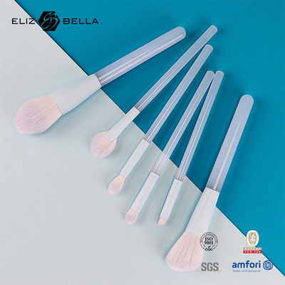 Manutenção de plástico LOGO personalizado aceito escovas de maquiagem de luxo para maquiagem função escovas,100% cabelo sintético