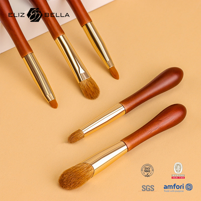 OEM / ODM Design especial de alça curta, escovas de maquiagem com cabelo sintético, design de rótulo privado / logotipo Bem-vindo