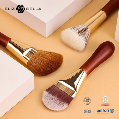 OEM / ODM Design especial de alça curta, escovas de maquiagem com cabelo sintético, design de rótulo privado / logotipo Bem-vindo