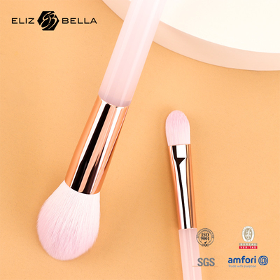 5pcs pinça de maquiagem de plástico rosa, penteado de cabelo sintético, penteado de cabelo sintético, penteado de olhos, penteado de sombra de olhos.