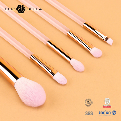 5pcs pinça de maquiagem de plástico rosa, penteado de cabelo sintético, penteado de cabelo sintético, penteado de olhos, penteado de sombra de olhos.