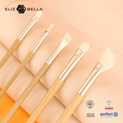 11 Peças Nice Madeira Manuseio maquiagem de beleza escova ferramentas, Ferrule de alumínio escovas cosméticas, escovas sintéticas de cabelo kits