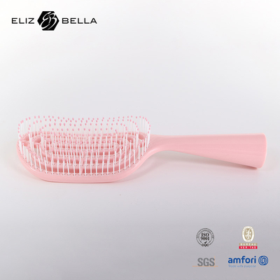 Massagem de ventilação curva úmida e seca escova de cabelo quadrada para cabelo encaracolado