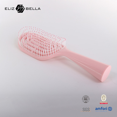 Massagem de ventilação curva úmida e seca escova de cabelo quadrada para cabelo encaracolado