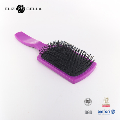 Logotipo personalizado Escova de desentupimento ventilada com pente de massagem e design de onda curva para casa