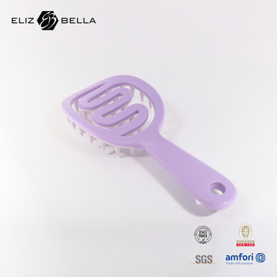 Cabelo liso sem nós escalpe massagem escova de cabelo portátil seca e úmida duplo uso shampoo escova