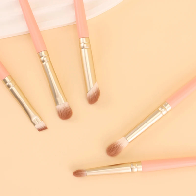 Brushes de maquiagem cosmética de ferro de alumínio para contorno e realce de rosto personalizado