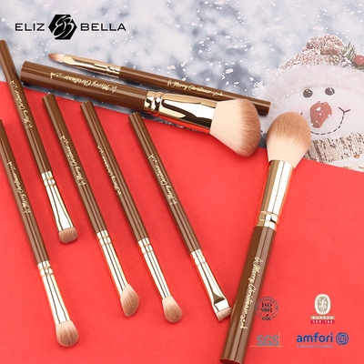 Conjunto de escovas de maquiagem de viagem usadas com blusher, concealer, lápis de sobrancelha, linho de olhos, pedidos OEM / ODM bem-vindos