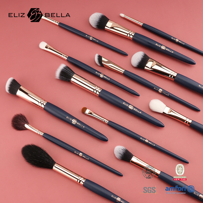 24pcs pincel de maquiagem de madeira para aplicação de maquiagem perfeita