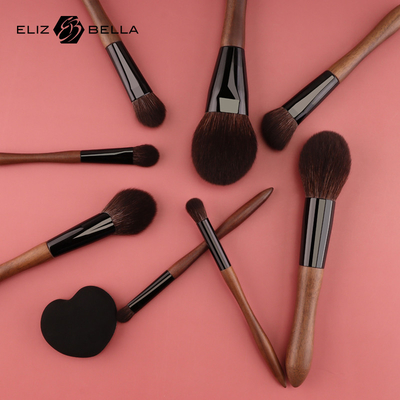 Pincel de maquiagem cosmético de revestimento antiderrapante de cor de punho personalizado para aplicação de maquiagem sem esforço