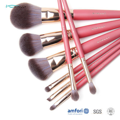 8pcs virola de alumínio Rose Gold Makeup Brush Set