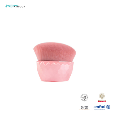 Escovas individuais da composição do cabelo sintético cor-de-rosa com tubo plástico