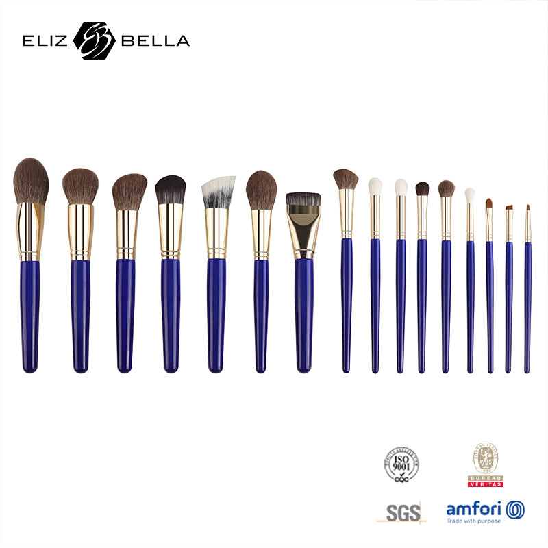 Brushes de maquiagem completa de qualidade profissional para marca privada, brushes cosméticas com cabelo sintético