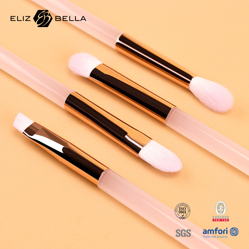 5pcs pinça de maquiagem de plástico rosa, penteado de cabelo sintético, penteado de cabelo sintético, penteado de olhos, penteado de sombra de olhos.