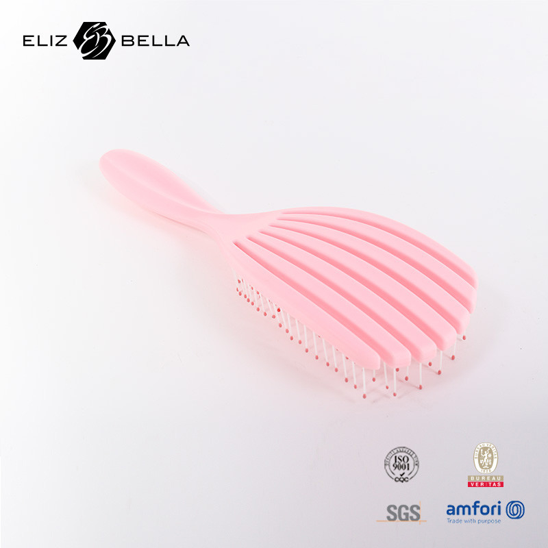 Customização húmido e seco curvo ventilação espiral escova de cabelo pente círculo massagem quadrado remoção escova de cabelo detangle para cabelo encaracolado