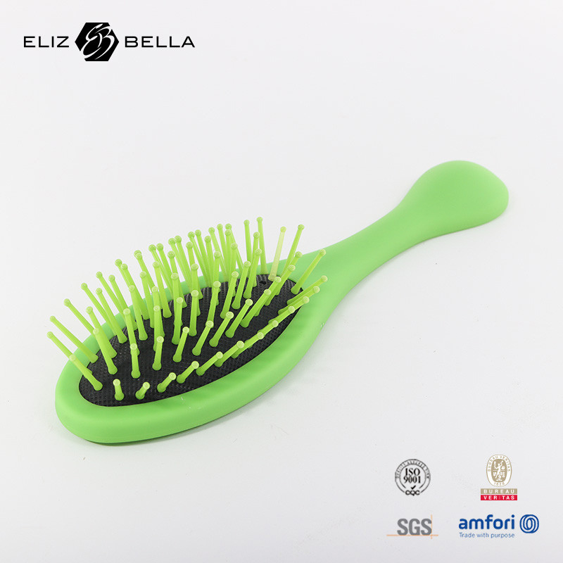 Logotipo personalizado Novo Design 100% Labirinto Biodegradable Curva Escovinha de Cabelo Desembaraçador Escovinha de Cabelo Para Mulheres Peite de Cabelo Cabeçudo