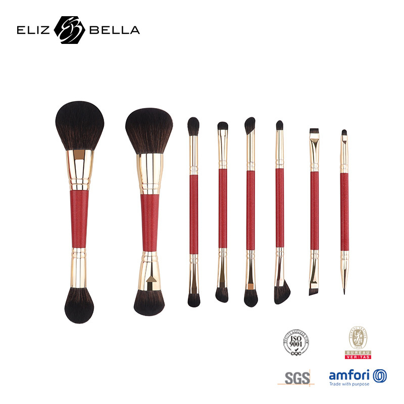 Logotipo Privado Branding Opção de maquiagem Brush Collection Feito de Ferrule Material de Alumínio