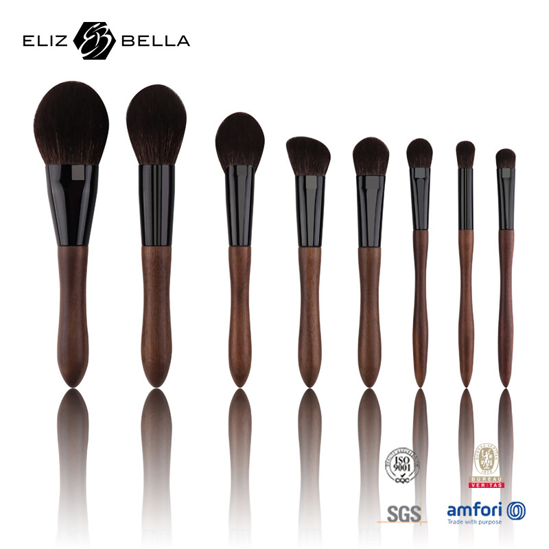 Pincel de maquiagem cosmético de revestimento antiderrapante de cor de punho personalizado para aplicação de maquiagem sem esforço