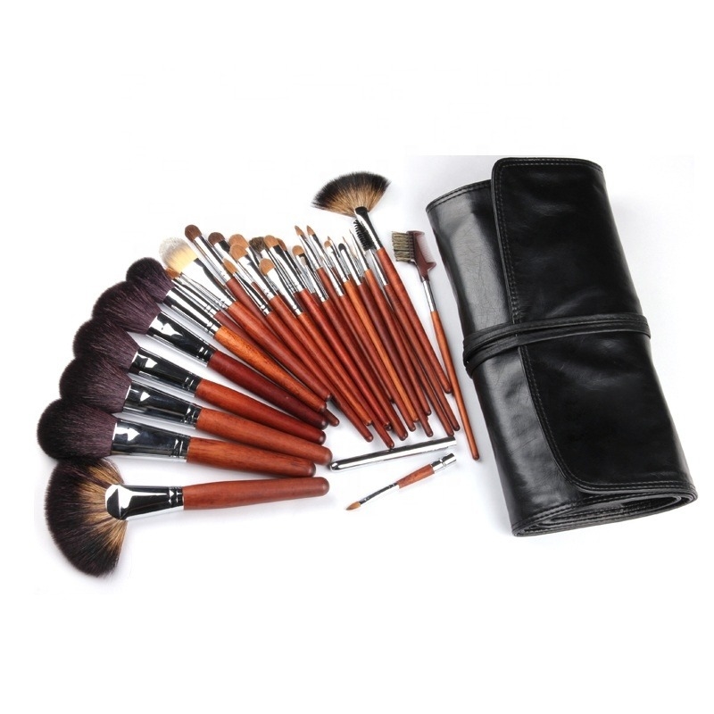Pincel sintético de maquiagem para cabelo preto/branco, de cores brilhantes e mais